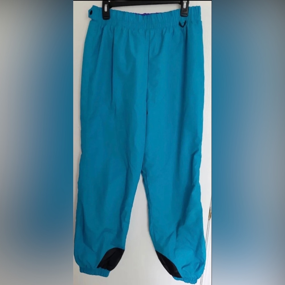 Vintage Columbia TEAL Windbreaker Pants Womens XL